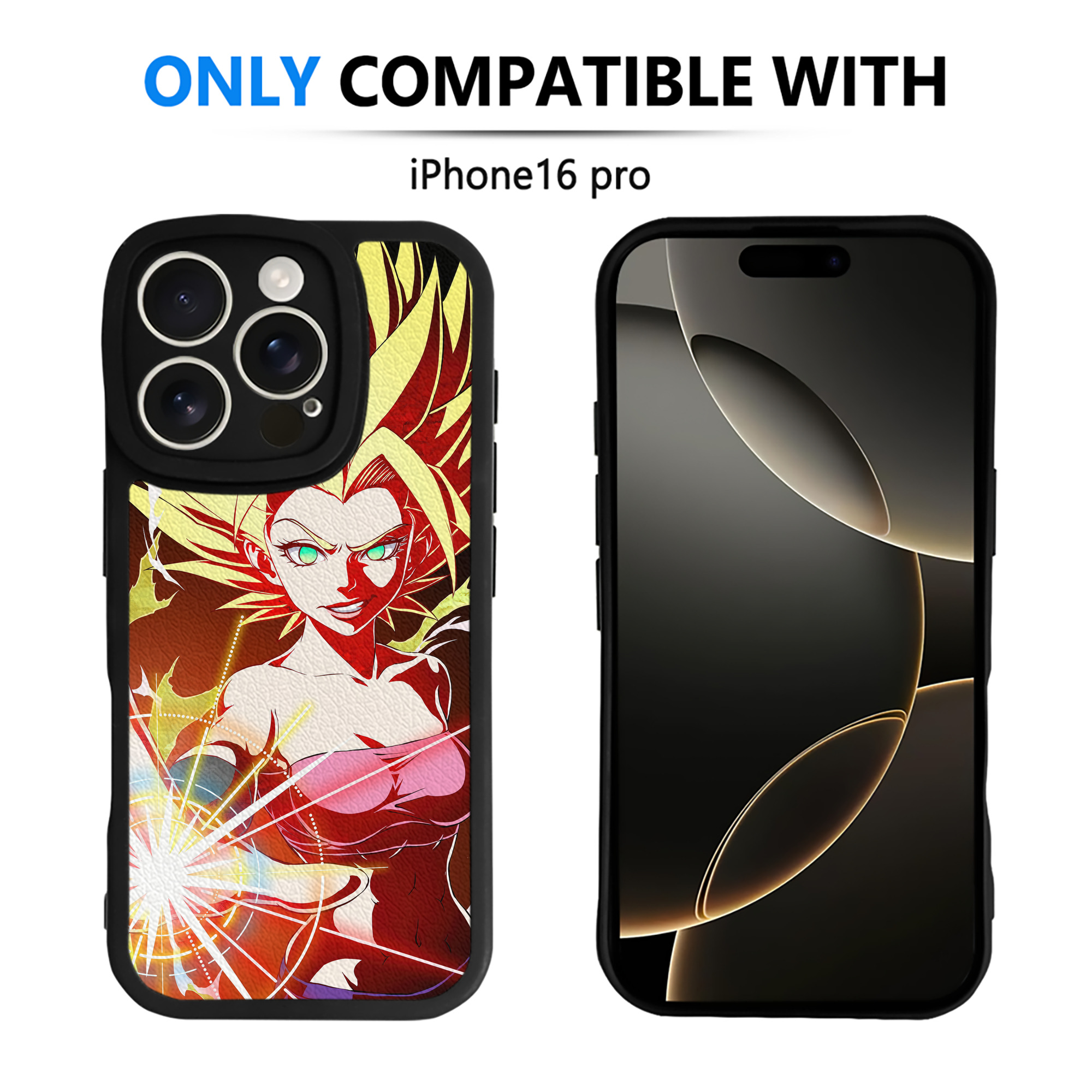 （画像用） ドラゴンボール DRAGON BALL 【iPhone 16シリーズ対応】シリコンスマホケース（レザー調） 材質：シリコン